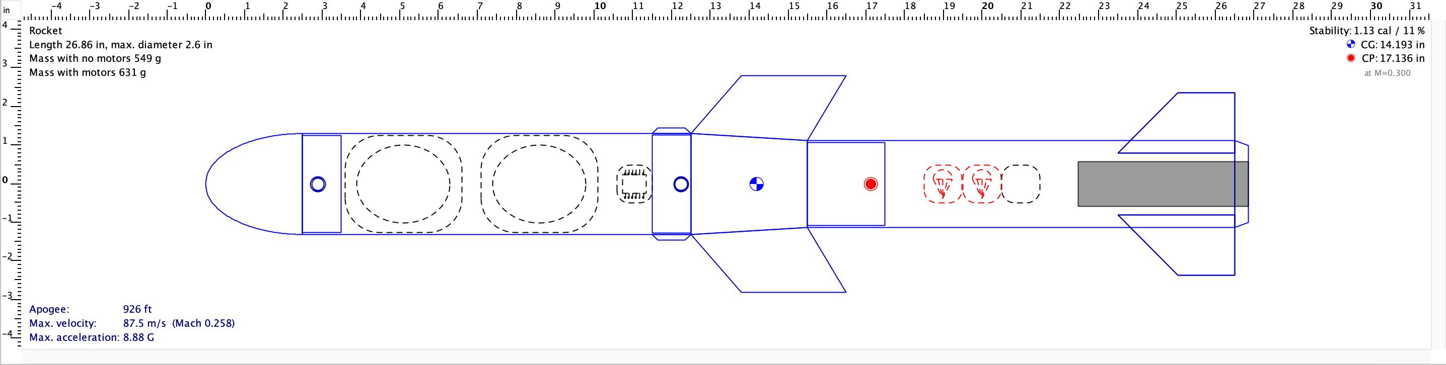 Tektite-A Step 1: OpenRocket Design